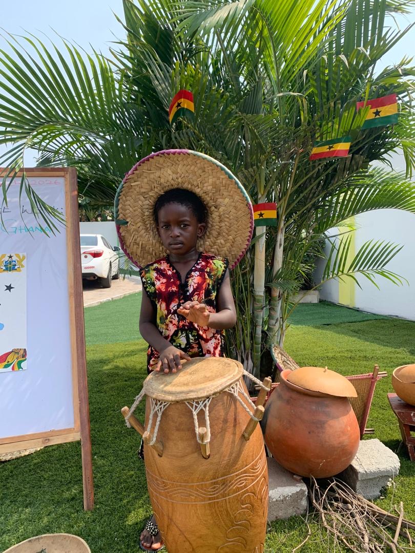 African Union Day — child drumming