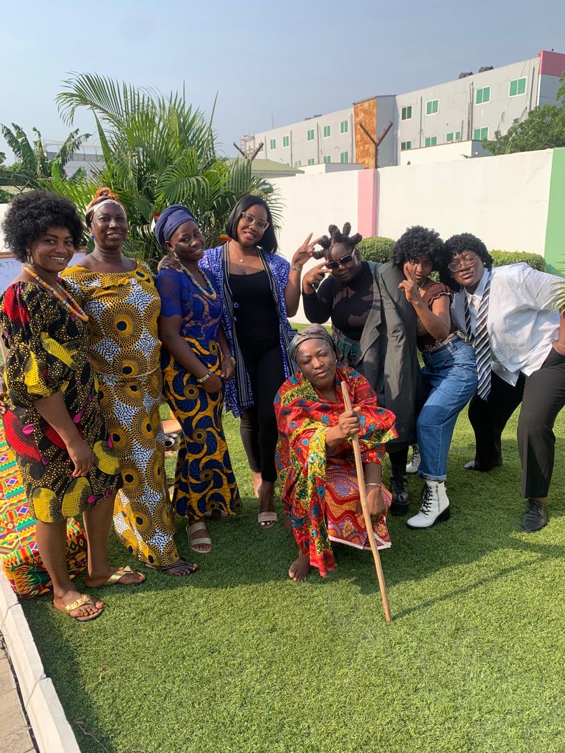 African Union Day — staff group photo in African dress