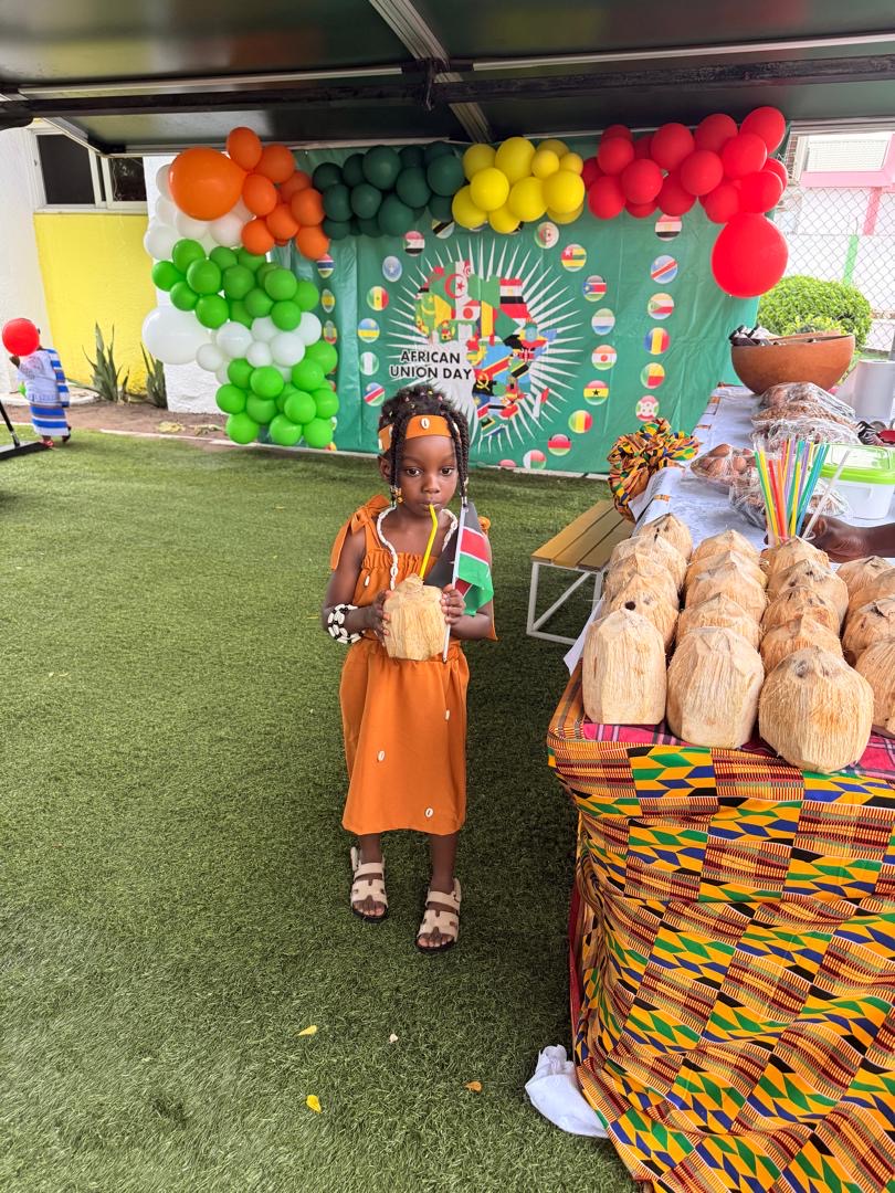 African Union Day — child at the African Union Day display