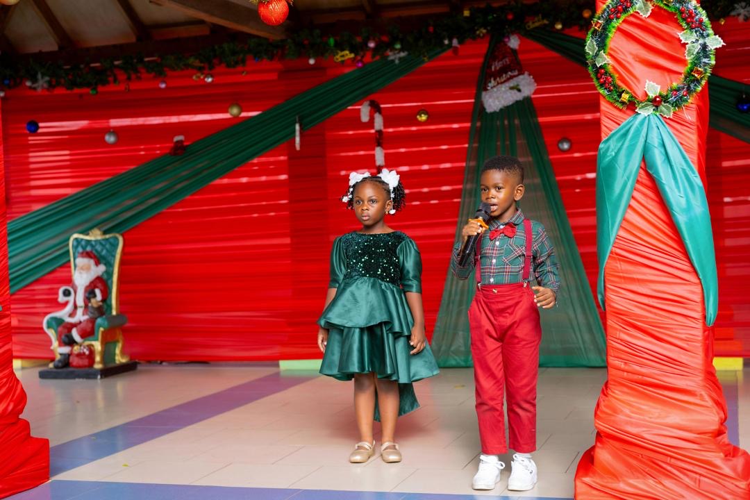 End of Year Show — MCs presenting on stage