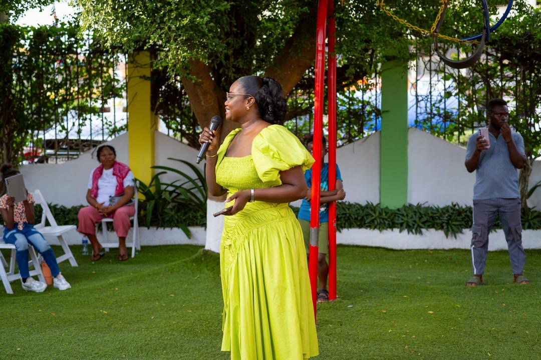 End of Year Show — host speaking at the ceremony